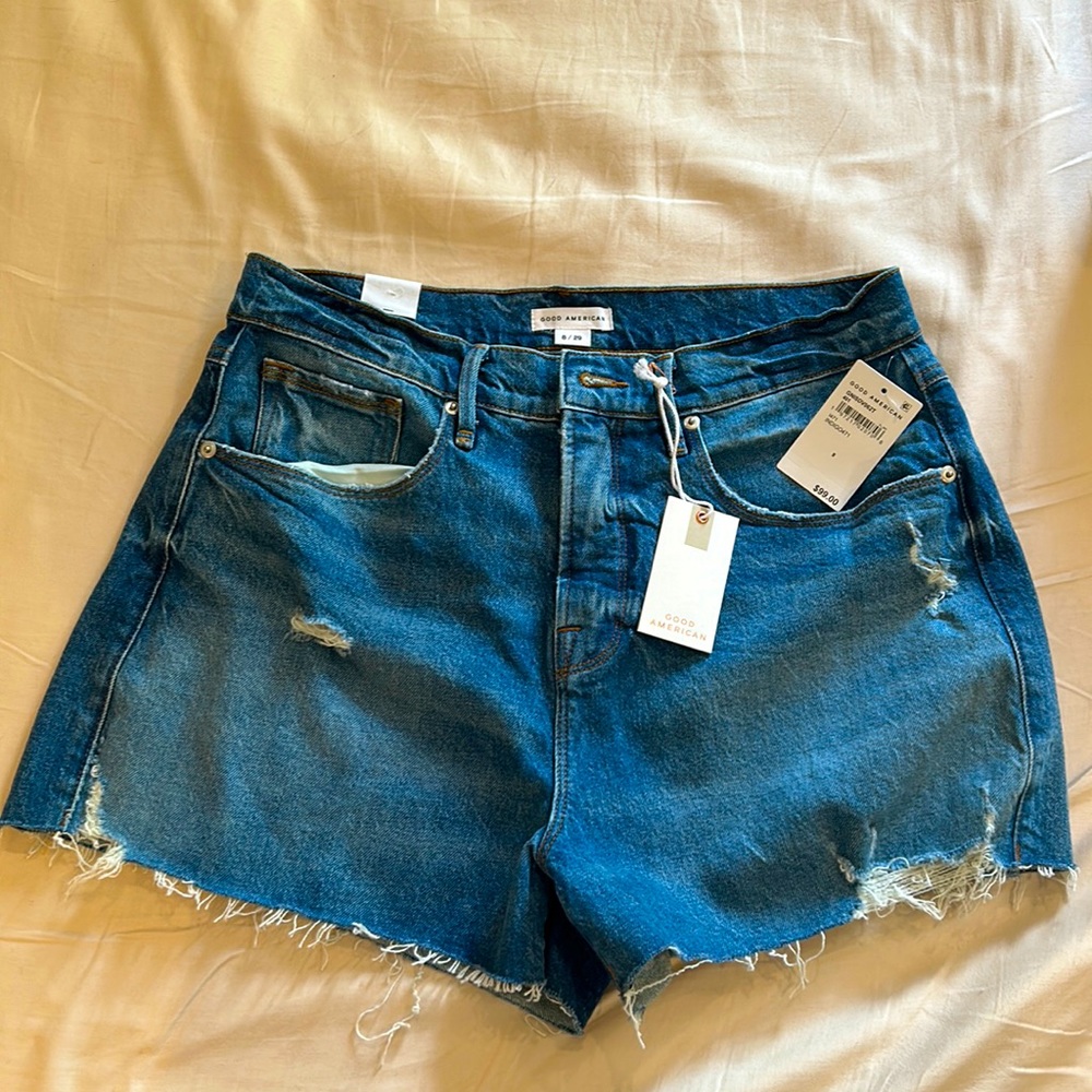 NWT Good American Denim Shorts